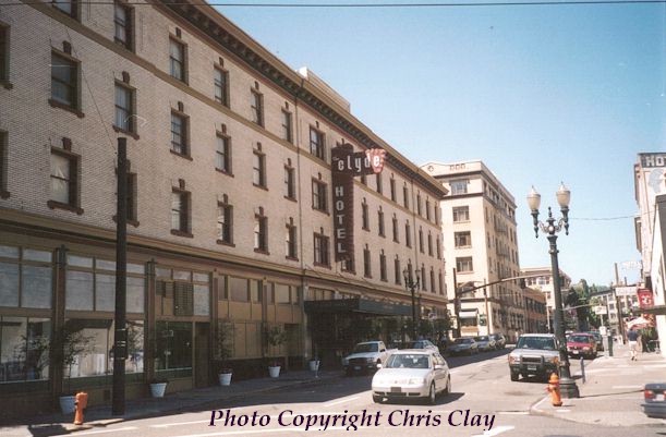 Portland Oregon, Clyde Hotel on SW Stark Street