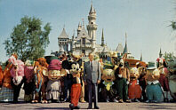 Walt Disney at Disneyland, Postcard