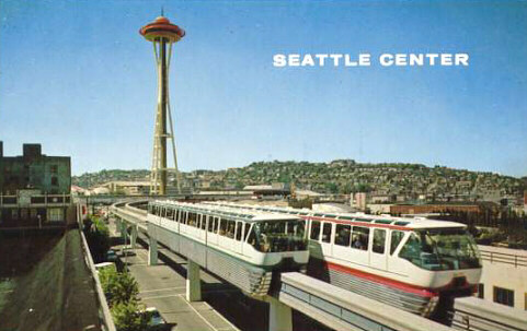 Seattle Monorail (From Postcard Image)