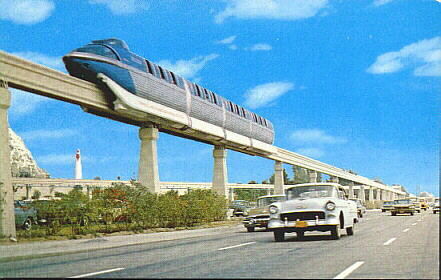 Disneyland Monorail (Circa 1950s Postcard Image)