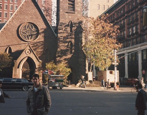 Outside the Limelight in NYC, 1991