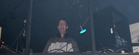 DJ Chris in the Booth at Trikkx, 2006